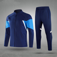 Survêtements de football personnalisés avec logo, vestes de sport d'hiver, vestes de football à fermeture éclair pour adultes et enfants, ensembles de jogging en gros
