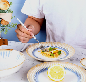 Juegos de Vajilla para 4 Personas, Juego de Platos de Porcelana de 16 Piezas, Juego de Vajilla, Juego de Utensilios de Mesa con Plato Principal, Plato de Postre, Tazón - Product Image 3