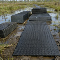 Chemins temporaires durables en plaques de HDPE pour l'accès des engins lourds