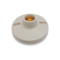 Haute qualité industrielle universelle vis ampoule douille Types blanc forme ronde bakélite plafonnier E27 E14 support de lampe