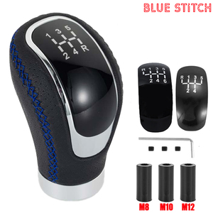 אוניברסלי חדש 5 6 מהירות הילוך הילוך ידית ידית משנה ידית ידית מקל שונה אביזרים לרכב עור עבור כל דגמי רכב ידניות - Product Image 6