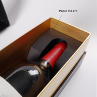Luxury Custom Packaging Recycle Cardboard Paper Gold Bottle Champagne Wine Box