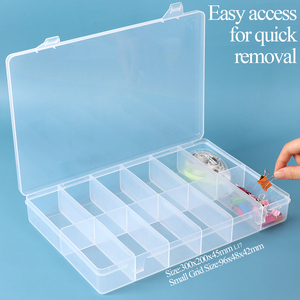 Contenedores de Plástico Transparente de Grado Alimenticio SUNSHING con Rejilla, Caja de Almacenamiento Impermeable para Pesca de Carpas, Estuche Resistente para Señuelos - Product Image 2