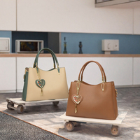 Sac à main d'épaule de luxe Hopefar pour femme, tendance, uni, avec broderie, fermeture éclair, portable, doublure en PU et polyester – Grande Vente