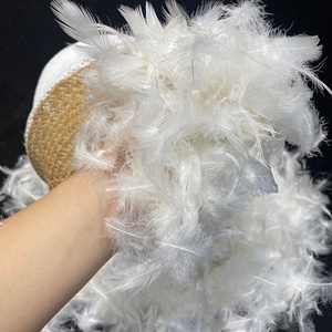 Nhà máy trực tiếp độ sạch cao 2- 4cm 4- 6cm 6- 8cm Thông số kỹ thuật khác nhau tùy chọn vật liệu làm đầy lông vịt Trắng - Product Image 1