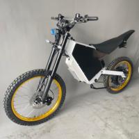 HCBK Nueva Motocicleta Eléctrica para Adultos de Alta Velocidad 150km/h, Larga Distancia, 22000W, Horquilla Delantera Todoterreno de 870mm, Batería de 5400WH, Asistencia de Pedaleo
