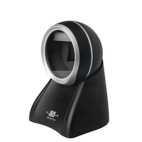 Escáner de código QR montado en escritorio omnidireccional, escáner de código de barras de mesa automático 2D con fuente de luz CMOS, supermercados compatibles