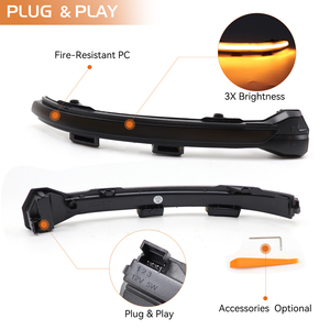 Clignotants dynamiques à LED de qualité supérieure pour VW <span class=keywords><strong>Golf</strong></span> <span class=keywords><strong>7</strong></span> <span class=keywords><strong>7</strong></span>.5 GTI Jetta MK7, clignotants séquentiels pour rétroviseurs, en stock aux États-Unis - Product Image 3