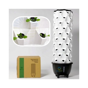 Tour hydroponique verticale Nouveau type de tour d'ananas aéroponique verticale Système de culture de petits légumes à feuilles pour serre et jardin - Product Image 5