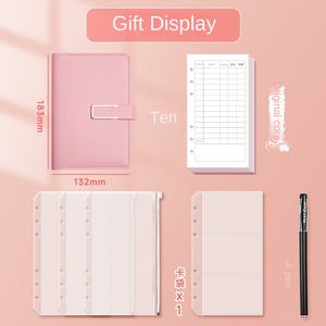 Libro de Contabilidad Infantil A6, Bonito Diario de <span class=keywords><strong>Gastos</strong></span> <span class=keywords><strong>Diarios</strong></span> Familiares <span class=keywords><strong>para</strong></span> Ahorrar <span class=keywords><strong>Dinero</strong></span>, con Hojas Sueltas y Cubierta de Cuero Estampado - Product Image 3