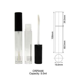Tubos de Brillo Labial de Plástico Transparente de 5 ml al por Mayor con Aplicador de Brocha, Envases Vacíos para Brillo Labial - Product Image 2