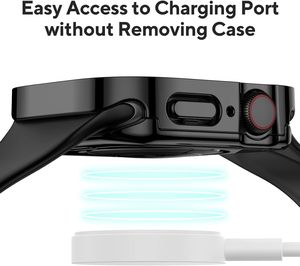 PC galvanoplastie plein écran étanche protecteur montre housse pour <span class=keywords><strong>Apple</strong></span> <span class=keywords><strong>Watch</strong></span> série 9 8 <span class=keywords><strong>7</strong></span> 6 breloques lumineuses étui de <span class=keywords><strong>Protection</strong></span> - Product Image 4