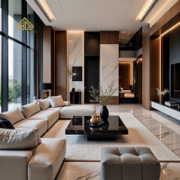 Servicio de Suministro Directo de Fábrica de Diseño de Villas de Lujo Modernas de Alta Gama, Soporte de Adquisición Integral y Materiales de Construcción para Villas