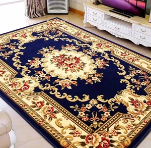 Tapis commercial moderne rectangulaire européen sculpté à la main, rouge, pour salon de beauté européen et américain, centre capillaire, hall d'attente - Product Image 2