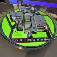 Conception de modèle 3D moderne pour la solution interactive de projet d'enseignement et de formation professionnels de planification de bâtiments d'usine