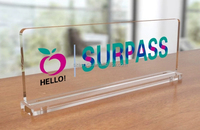 Support mural personnalisé pour panneau d'affichage en acrylique pour entreprise