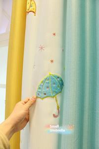 Rideaux occultants à œillets de style coréen modernes, <span class=keywords><strong>motif</strong></span> végétal, 100% polyester, fenêtres plates, chambres, sur mesure, haute occultation - Product Image 2