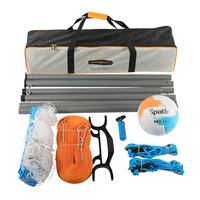 Ensemble complet de volley-ball d'extérieur et d'intérieur, taille 5, ballon de volley-ball en PVC avec pompe pour les jeux en famille, l'entraînement scolaire