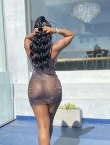 Vestido de verano ajustado sin mangas con cuello de pico, ajustado - Product Image 2