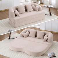 Sofá Cama Doble Convertible Extensible Portátil, Diseño Moderno, Ecológico, Ideal para Sala de Estar y Apartamentos