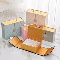 Coffret cadeau personnalisé de luxe imprimé créatif exquis en carton rigide double porte ouverte avec couvercle Boîte d'emballage en papier avec plateau intérieur en EVA