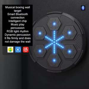 Cible murale de boxe numérique intelligente Cible de boxe de musique Bluetooth intelligente Cible de boxe de poinçonnage de boxe murale - Product Image 5