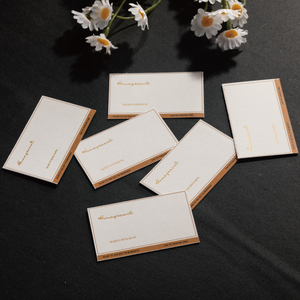 Tarjeta de agradecimiento de boda empresarial 3D en relieve, de <span class=keywords><strong>papel</strong></span> <span class=keywords><strong>mate</strong></span> con logotipo personalizado de fábrica, tarjeta de presentación empresarial personalizada de alta gama - Product Image 2