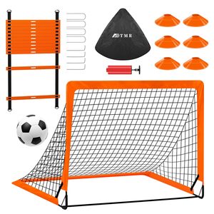 Mianda MD1601 4x3ft <strong>Pop</strong> <strong>up</strong> Folding Soccer <strong>Goal</strong> Set Nylon Fiberglass Frame Customizable Color Portable <strong>Football</strong> Training <strong>Goal</strong> - Product Image 1