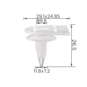 0ZA007 Direktverkauf ab Werk Schnellbefestigungen Auto-Clips Automotive <span class=keywords><strong>Clip</strong></span>-Halter Gummiabdeckung Rohr Aufhängung 
 Klemme - Product Image 6