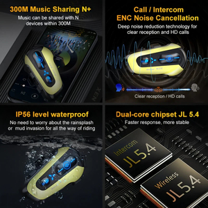 Nuevos Auriculares N3X, Casco, Altavoz de Alta Calidad, Walkie Talkie para Motociclistas con Cancelación de Ruido Dual - Product Image 5