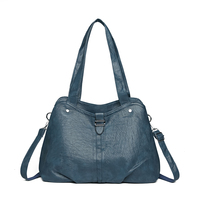 Bolso Tote de PU para Mujer, Moderno, con Cierre de Cremallera, Diseño Anti-Robo y Portátil. Bolso Retro Único para Uso Diario