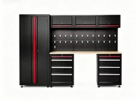 Ensemble de meubles d'atelier mobiles modernes en acier laminé à froid certifié CE, grande capacité de charge, résistant à l'eau, taille personnalisable, avec clé, OEM