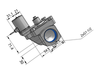 Válvula solenoide operada por piloto de 2 puertos serie SMC Original/JSXD para producción electrónica