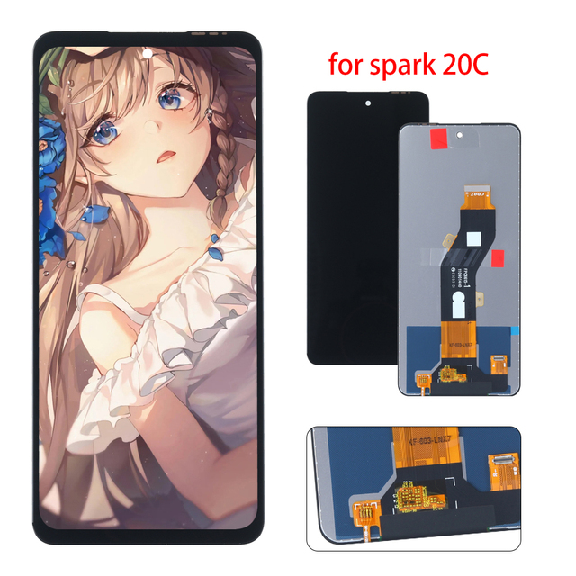 Lcd Touch Screen Digitizer Replacement for Tecno Spark 20c Display Original Phone Lcd Mobile Phone