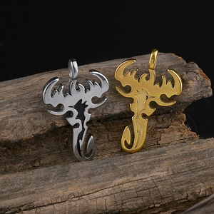 Custom Pendant Stainless Steel Scorpion Pendant for Unisex Casual <b>Party</b> <b>Animal</b> Symbol Gift Christian Religious Charm HandJewelry - Product Image 4