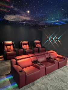 Sofá de Cuero Auténtico de Alta Calidad con Luz LED Automática, Moderno, para el Hogar, Sala de Estar, Salas de Cine en Casa, Muebles de Cine - Product Image 5