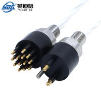 Conector Submarino Circular Micro Subconn de 16 Pines, Macho y Hembra, Resistente al Agua IP68, YingDiGe YDG-MC-16-M/F-S/C