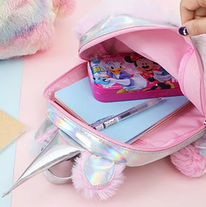 Mochila de Peluche de Unicornio Rosa para Niños, Moda 2020, Linda Mochila Escolar de Viaje con Encanto - Product Image 4