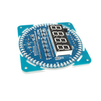 Kit de Reloj Digital LED Giratorio de Alta Visibilidad OKY3398 con Función de Alarma y Temperatura