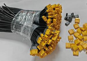 Faisceau de câblage personnalisé MR30 à 3 broches en silicone, câble de batterie 18AWG OFC pour robotique, UAV, ESC, moteur, drone FPV - Product Image 4