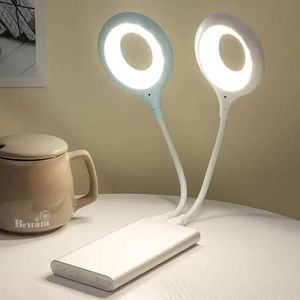 Intelligence artificielle commande vocale veilleuse chambre à coucher lumière de chevet détection vocale prise USB petite lampe de bureau - Product Image 4
