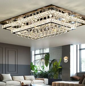 Luces de techo de cristal de lujo Bola de techo moderna K9 lámpara colgante de araña de cristal para sala de estar - Product Image 5