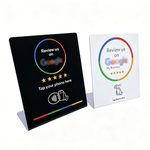 Carte Google Review programmable 13,56 MHz NFC pour table, configurée indépendamment pour lier la carte à la carte de visite. - Product Image 6
