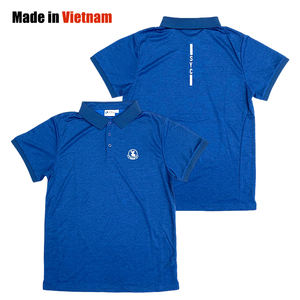 Chemise pour homme de haute qualité, écologique, en jersey polyester/coton, imprimée par transfert thermique, logo OEM, design découpé, coupe classique, manches courtes - Product Image 1