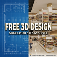 Vitrine de présentation sur mesure en bois de luxe pour boulangerie et cave à vin, service de conception de magasin 3D gratuit, écologique, résistant à l'eau, style bohème