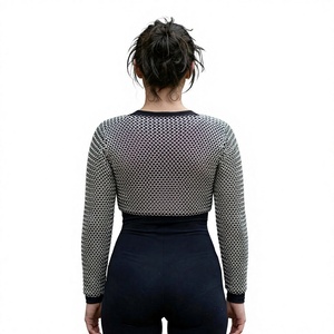 เสื้อเกราะเหล็กถักแบบโบราณ แขนยาว งานเชื่อมโลหะด้วยเทคนิคโบราณ - Product Image 4