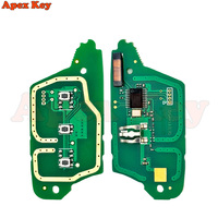 Clé de voiture à distance noire à 3 boutons ID46 PCF7961 433MHz VA2 pour Clio III Master Kangoo Modus Twingo Megane Fluence SM3