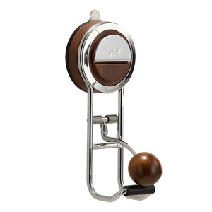 Suction Cup Hook With Wooden Ball Wall Mounted Basin Storage Rack Easy Installation For Bathroom Use - Product Image 5