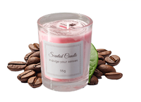 Coffret Cadeau Bougie Parfumée Haut de Gamme en Verre Fait Main Cire de Soja Sans Fumée Bougie Créative Accompagnement Cadeau