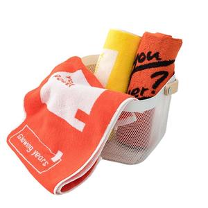 Toalla Deportiva de Algodón Puro M8002, 26x120 cm, Naranja, Unisex, para Gimnasio y Yoga, con Opción de Logotipo Personalizado - Product Image 2